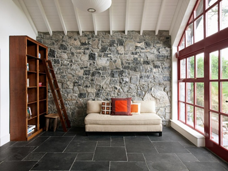 Natural stone flooring
